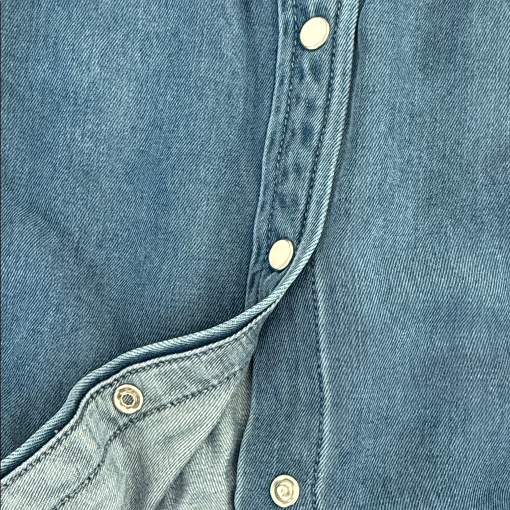 7 For All Mankind Denim Top - Picture 4 of 6